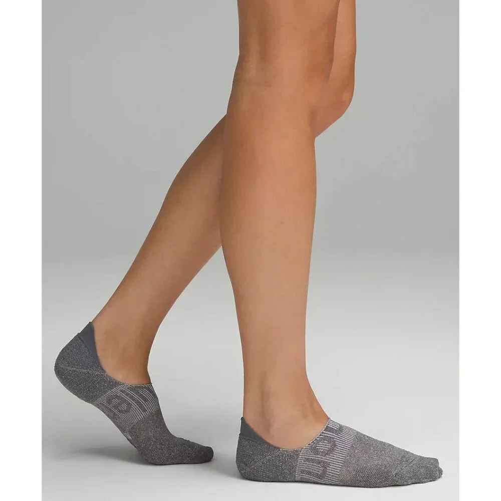 Women's Power Stride No-Show Socks w/ Active Grip (3 Pack) - White/Gray/Black - Picture 2 of 4